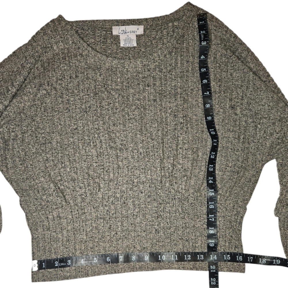 Lark & Grey Sweater, Size XL, Tan/Black - Picture 5 of 6